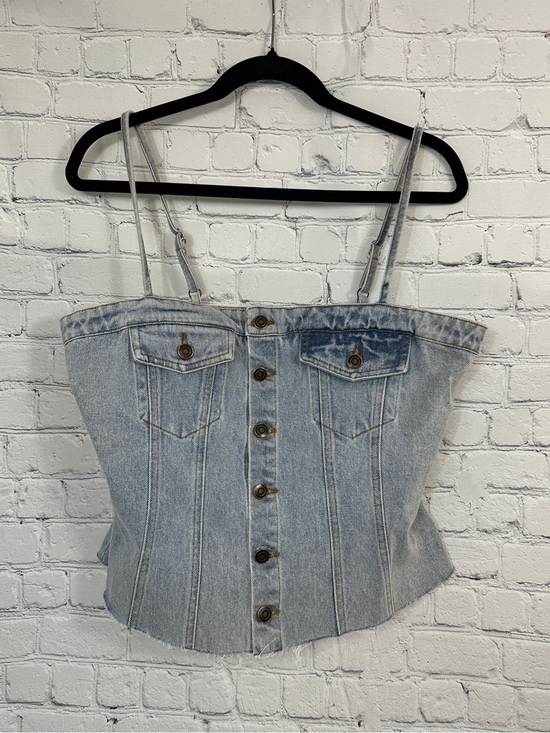 Herringstones Tops - Herringstones denim corset size large